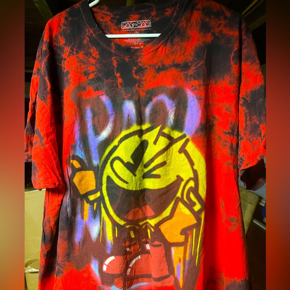 Tie Dye Pac-man tee
